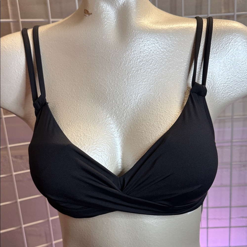 Ralph Lauren Black Bikini Top SZ 4